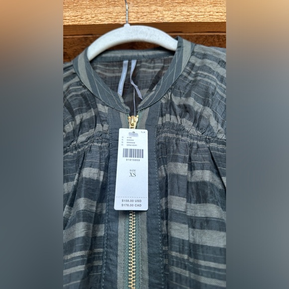 By Anthropologie long sleeve zip front mini dress - Picture 7 of 7